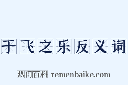 于飞之乐反义词是什么意思的图片